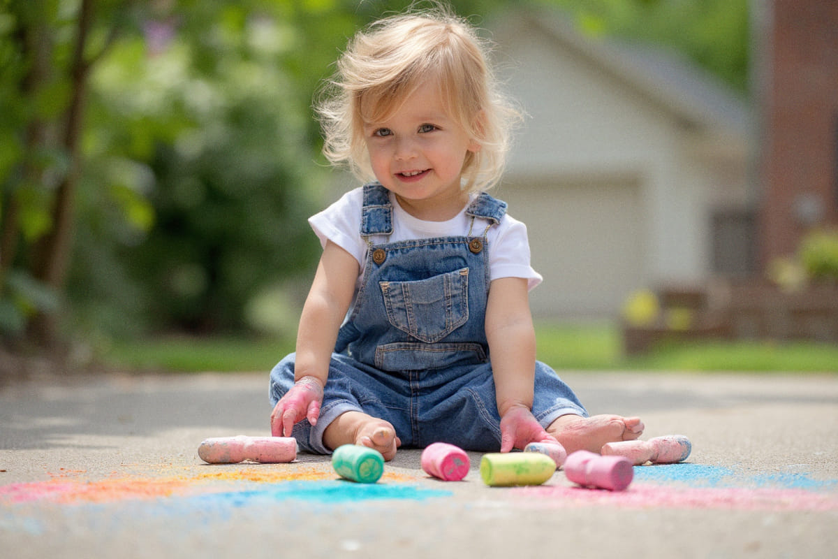 Cute Chalk Ideas for Toddlers (DIY, Art, Games and More)