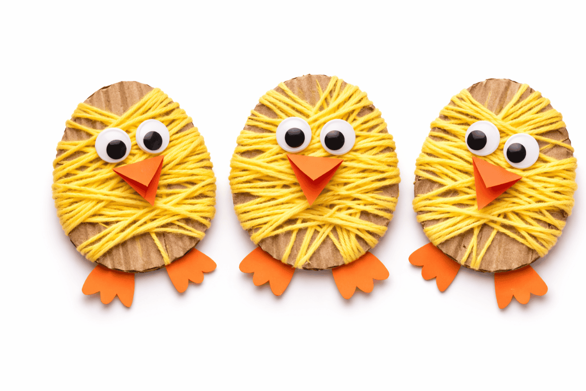 Cute Easter Chick Yarn Craft (So Easy!)