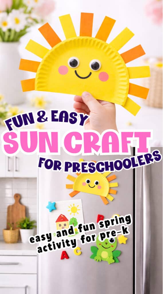 Paper Plate Sun Craft (Easy Toddler Craft Idea)