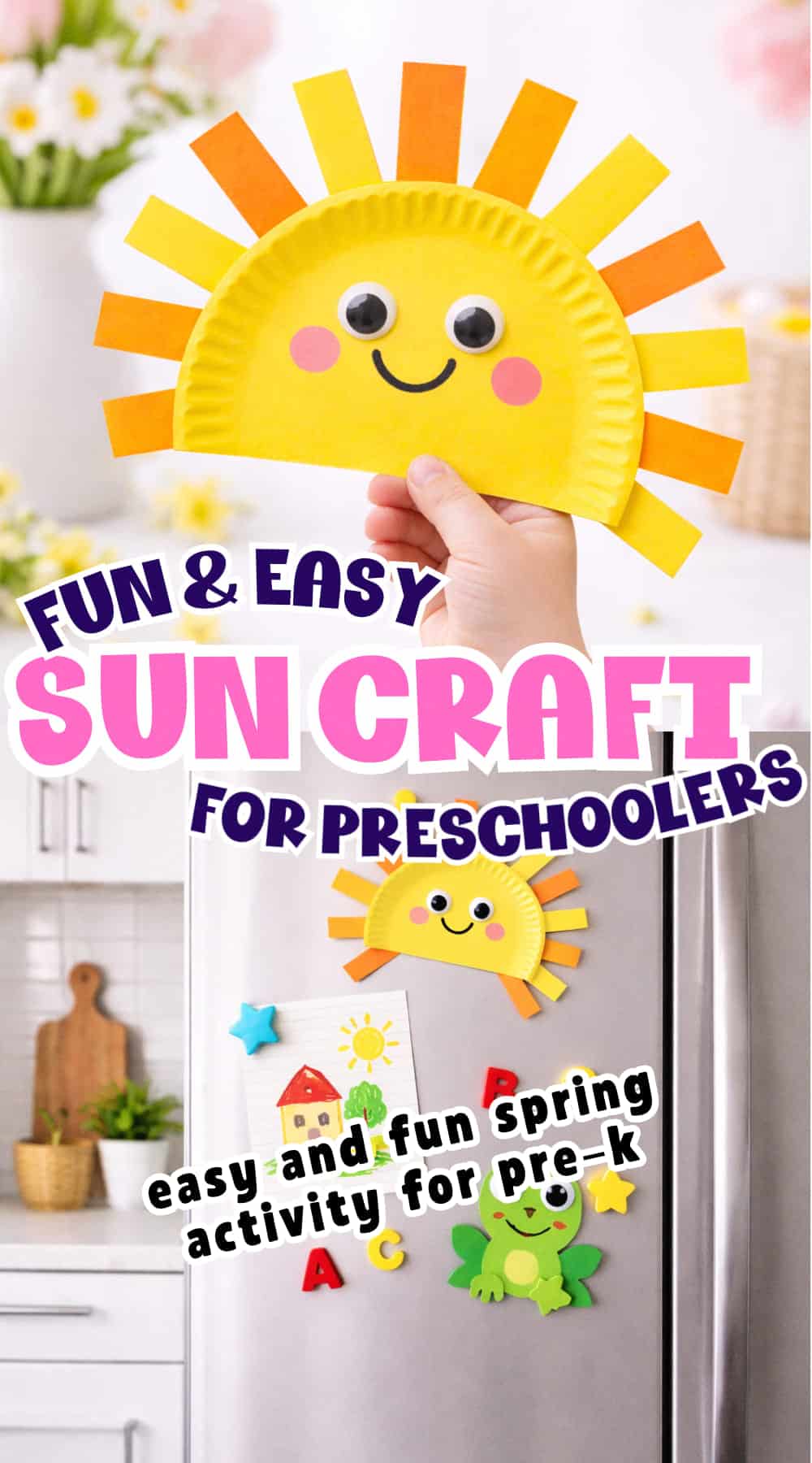 Paper Plate Sun Craft (Easy Toddler Craft Idea)