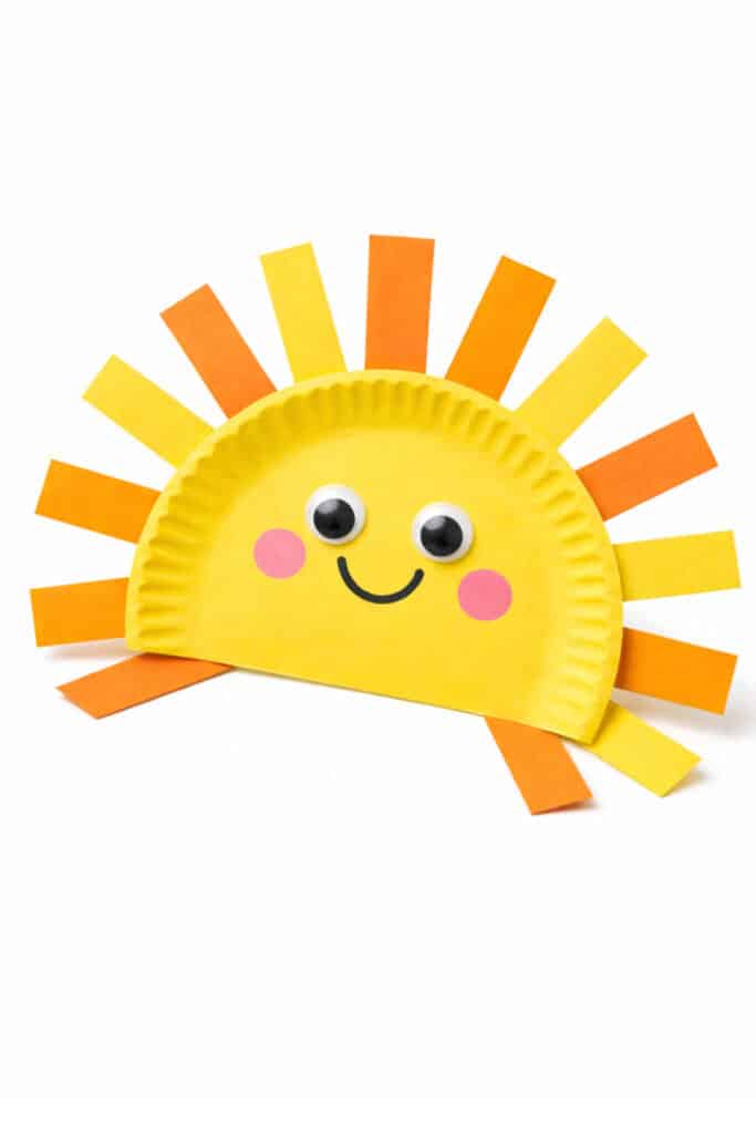 Paper Plate Sun Craft (Easy Toddler Craft Idea)