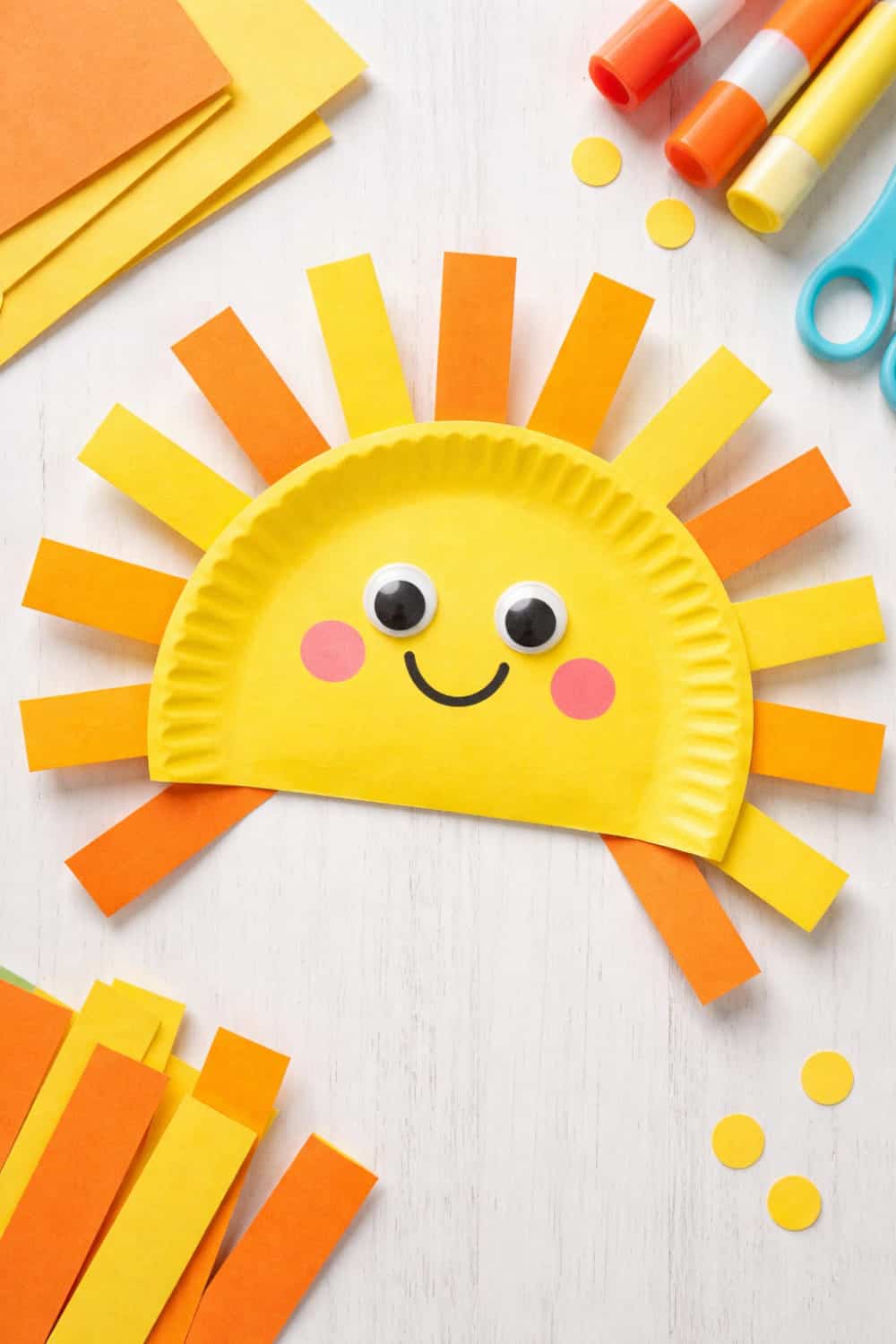 Paper Plate Sun Craft (Easy Toddler Craft Idea)