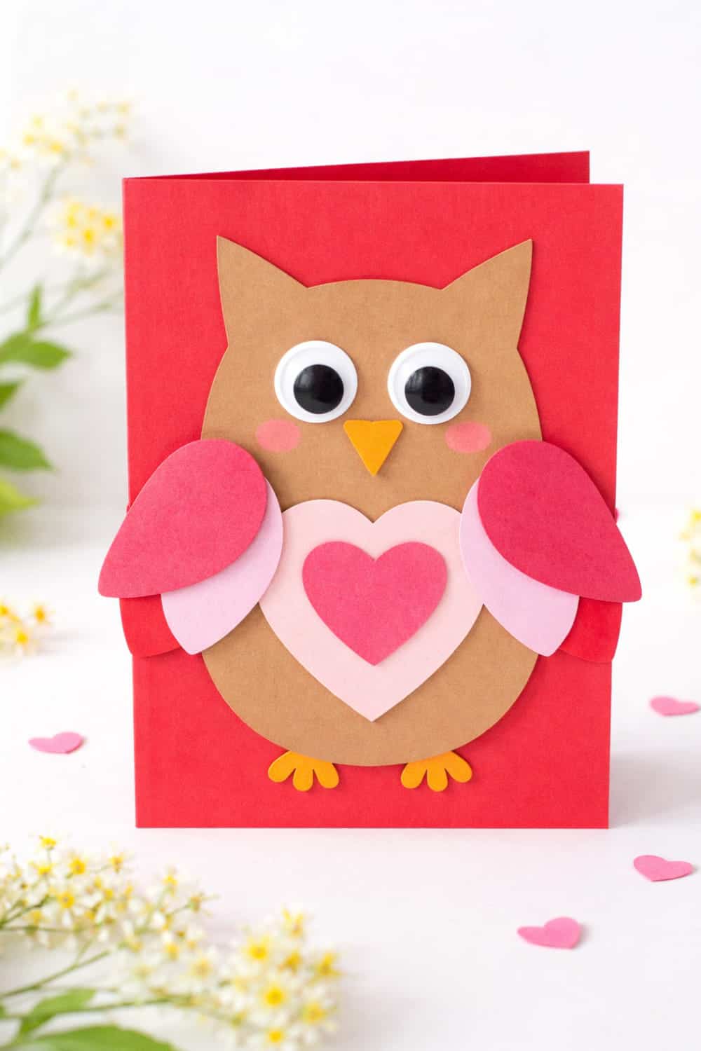 Owl Valentine Card for Kids to Make for Parents