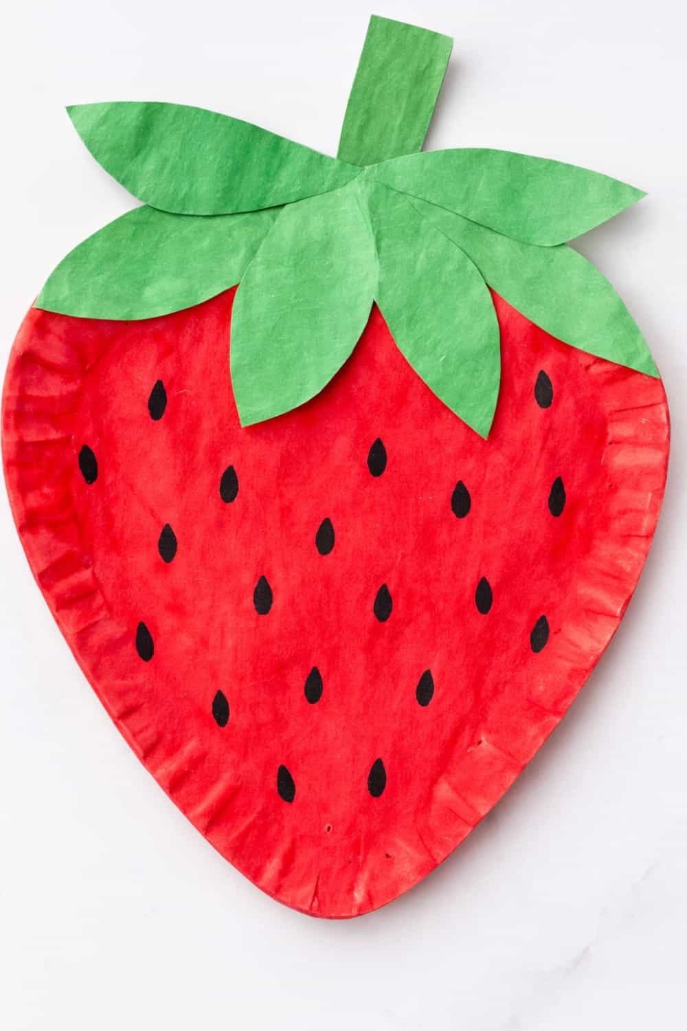 Paper Plate Strawberry Craft